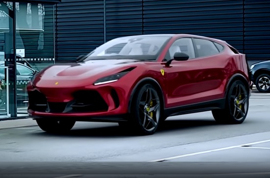 The new Ferrari Purosangue 2023.